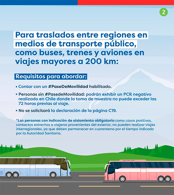 Ministerio de Transporte y Telecomunicaciones anuncia cambios en los viajes interregionales Ministerio de Transporte y Telecomunicaciones anuncia cambios en los viajes interregionales