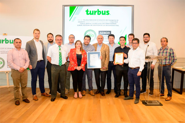 TURBUS obtiene la certificación internacional ISO 39001